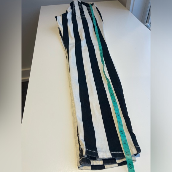 True Religion Halle Black and White Striped Skinny Jeans - Picture 6 of 6
